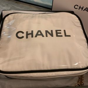 Authentic rare vintage Chanel Cosmetic travel beauty case